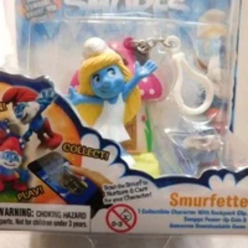 SMURFETTE Collectible Figure Clip with Backpack Clip